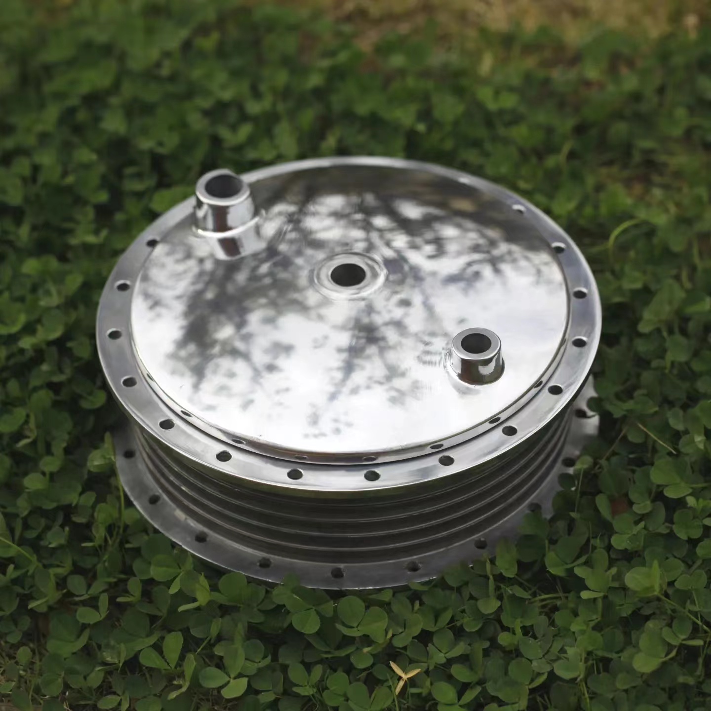 Complete Hamburger Drum Brake Kit For Harley Ironhead Shovelhead Chopper - Image 17