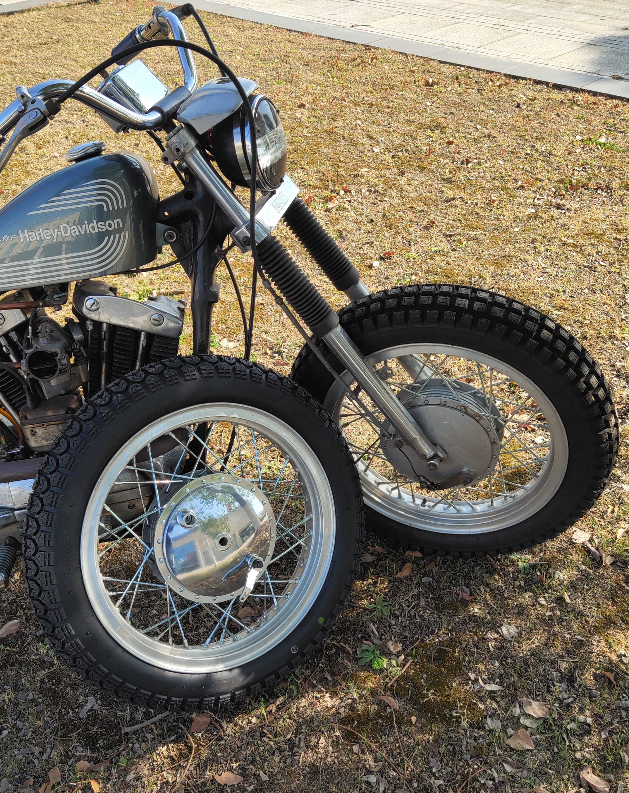 Complete Hamburger Drum Brake Kit For Harley Ironhead Shovelhead Chopper - Image 5