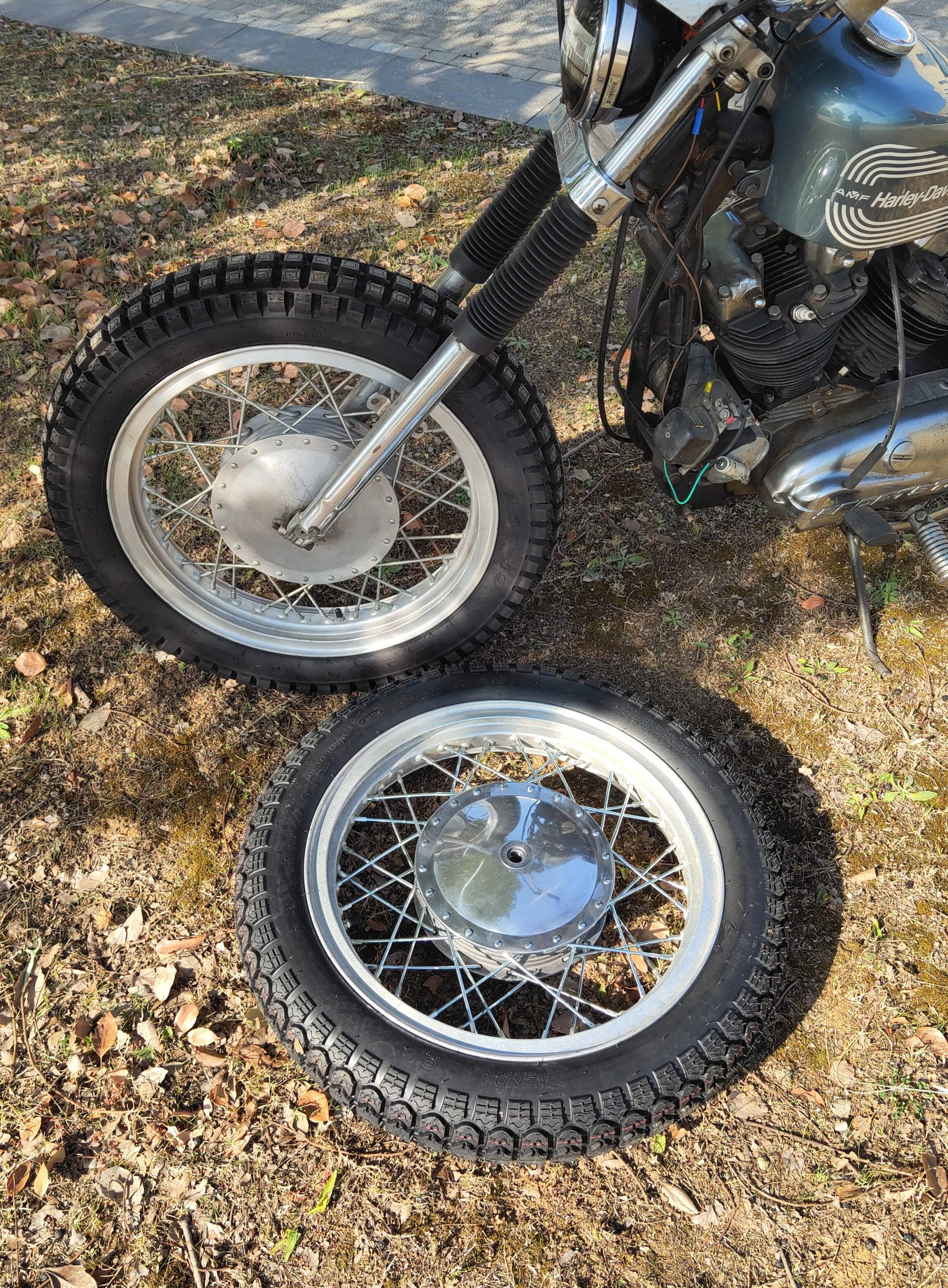 Complete Hamburger Drum Brake Kit For Harley Ironhead Shovelhead Chopper - Image 4