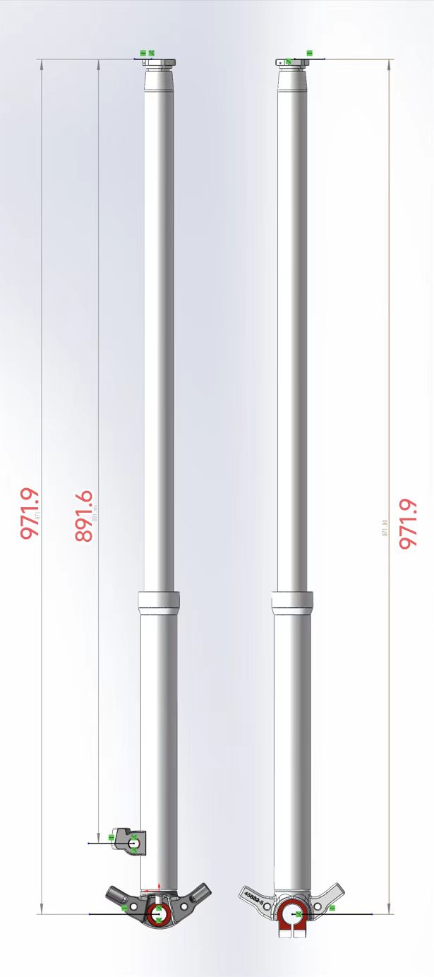 33.4mm Forks For Harley Davidson Ironhead & Chopper - Image 9